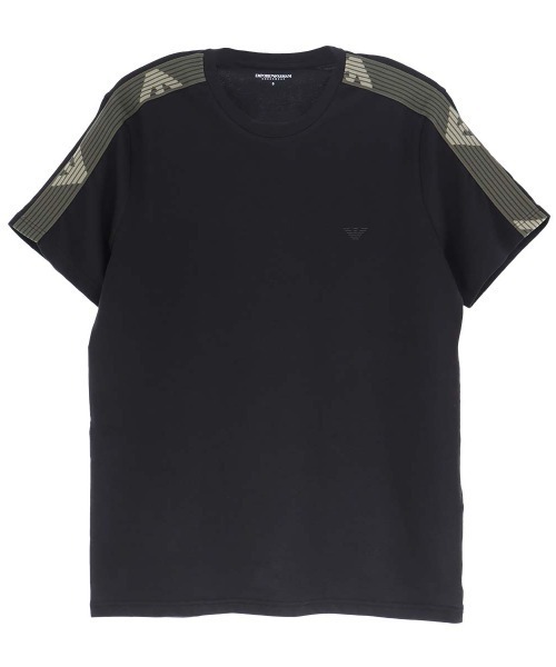 EMPORIO ARMANI(エンポリオアルマーニ)の「EMPORIO ARMANI TEXTURED LOGOBAND CREW NECK T-SHIRT 半袖Tシャツ EUサイズ 54007737(ルームウェア/パジャマ・メンズ・ネイビー/ホワイト/ブラック・L/M)」の2枚目の写真