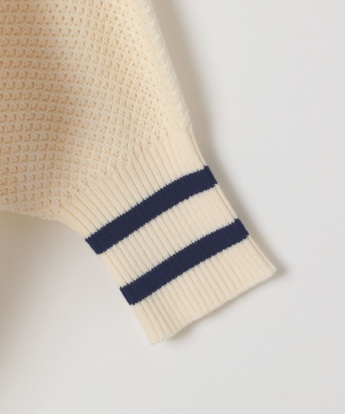 BAYFLOW（ベイフロー）の「落書きニットカーディガン（ニット/セーター・レディース・ネイビー/オフホワイト・FREE）」の22枚目の写真