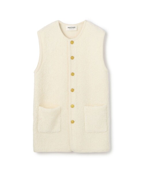 美品！2025AWアイテム！トゥモローランド マカフィー ムートン ロングジレ ムートン ロングジレ（ベスト）｜MACPHEE（マカフィー）のファッション