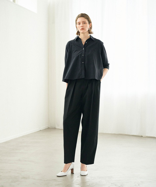 N.O.R.C(ノーク)の「撥水バレルレッグパンツ【NYLON WATER PROOF】(その他パンツ・レディース・チョコ/ブラック・S/M)」の5枚目の写真