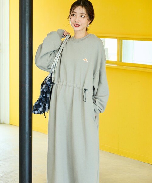 O*☆様 フリークスストア　限定展開 ケルティ 別注 ウエスト ドローコード ワ KELTY/別注 裏起毛 ウエスト ドローコード ワンピース【限定展開