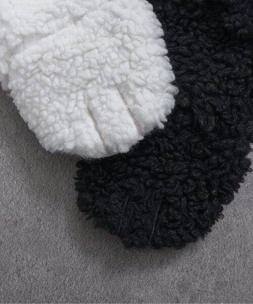 apres les cours（アプレレクール）の「ボアブーティ（ベビーシューズ/ベビーソックス・キッズ・アイボリー/ブラック・12）」の9枚目の写真