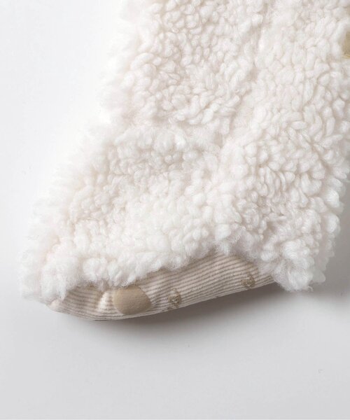 apres les cours（アプレレクール）の「ボアブーティ（ベビーシューズ/ベビーソックス・キッズ・アイボリー/ブラック・12）」の17枚目の写真