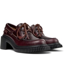 カンペール CAMPER 赤のフラットシューズ　39 (24.5) 美品】カンペール CAMPER フラット・バレエシューズ 赤 24cm