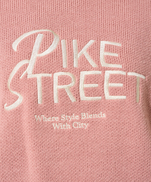 FREAK'S STORE(フリークスストア)の「配色ロゴ刺繍ニット 限定展開(ニット/セーター・レディース・ブラウン/グレー/オフホワイト/ピンク/チャコール・フリ-)」の6枚目の写真