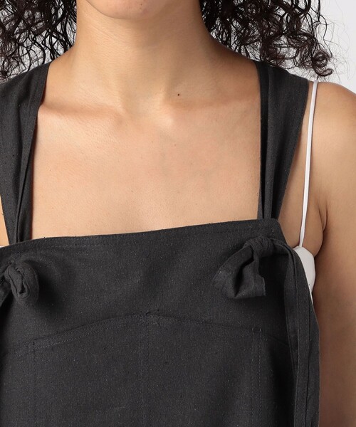 BASERANGE(ベースレンジ)の「BASE RANGE GREN OVERALLS(サロペット/オーバーオール・レディース・チャコールグレー・S)」の5枚目の写真