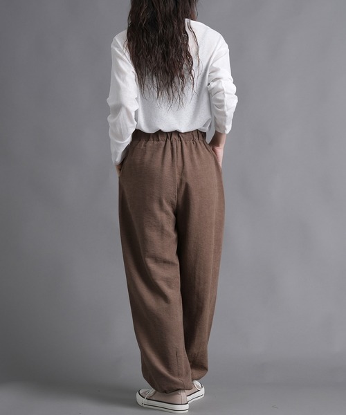 laurea(ラウレア)の「ピーチワッシャーベイカーバレルレッグパンツ(カーゴパンツ・レディース・ダークグレー/ベージュ/ブラウン/ブラック・M)」の7枚目の写真