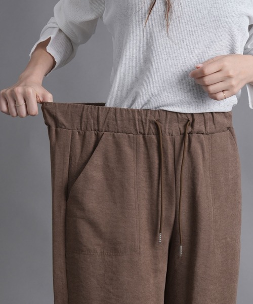 laurea(ラウレア)の「ピーチワッシャーベイカーバレルレッグパンツ(カーゴパンツ・レディース・ダークグレー/ベージュ/ブラウン/ブラック・M)」の11枚目の写真