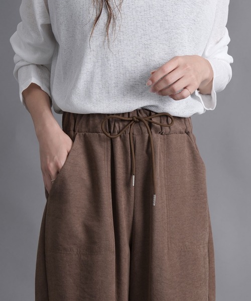 laurea(ラウレア)の「ピーチワッシャーベイカーバレルレッグパンツ(カーゴパンツ・レディース・ダークグレー/ベージュ/ブラウン/ブラック・M)」の10枚目の写真