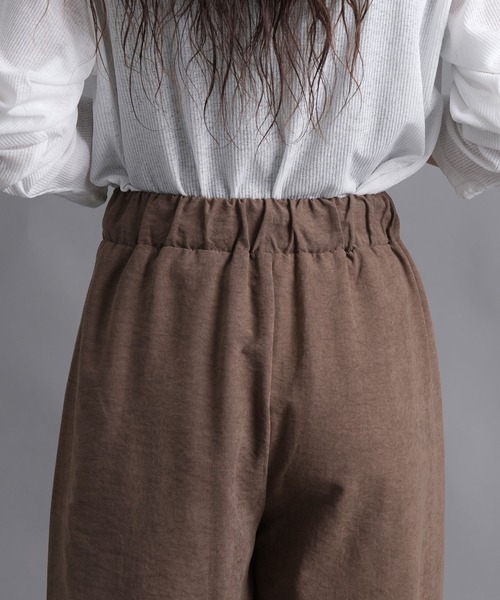 laurea(ラウレア)の「ピーチワッシャーベイカーバレルレッグパンツ(カーゴパンツ・レディース・ダークグレー/ベージュ/ブラウン/ブラック・M)」の12枚目の写真