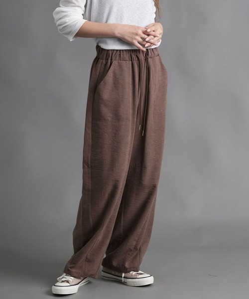 laurea(ラウレア)の「ピーチワッシャーベイカーバレルレッグパンツ(カーゴパンツ・レディース・ダークグレー/ベージュ/ブラウン/ブラック・M)」の14枚目の写真