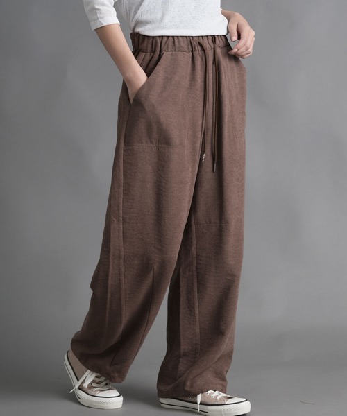 laurea(ラウレア)の「ピーチワッシャーベイカーバレルレッグパンツ(カーゴパンツ・レディース・ダークグレー/ベージュ/ブラウン/ブラック・M)」の15枚目の写真