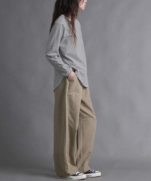 laurea(ラウレア)の「ピーチワッシャーベイカーバレルレッグパンツ(カーゴパンツ・レディース・ダークグレー/ベージュ/ブラウン/ブラック・M)」の21枚目の写真