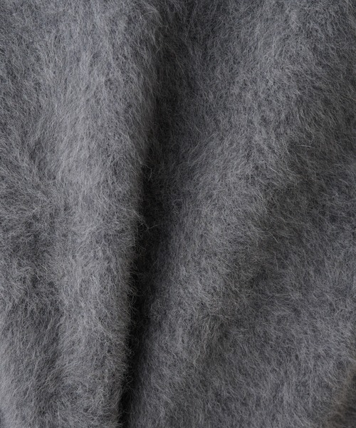 Whim Gazette グレー モヘア混紡 ファークループルオーバー セール】ファークループルオーバー（ニット/セーター）｜Whim Gazette