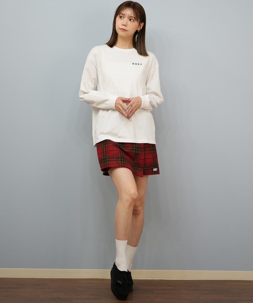 ROXY(ロキシー)の「ROXY/ロキシー VENTURE キュロットスカート チェック柄 RSK254005(スカート・レディース・ブラウン/ベージュ/ブラック・M)」の8枚目の写真