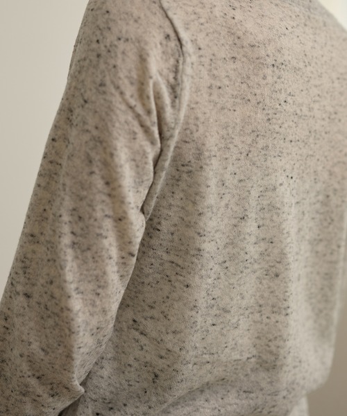 LAULEN（ローレン）の「color nap knit cardigan /クルーネックカラーネップニットカーディガン（カーディガン/ボレロ・レディース・ライトグレー/グレー/ネイビー・FREE）」の10枚目の写真