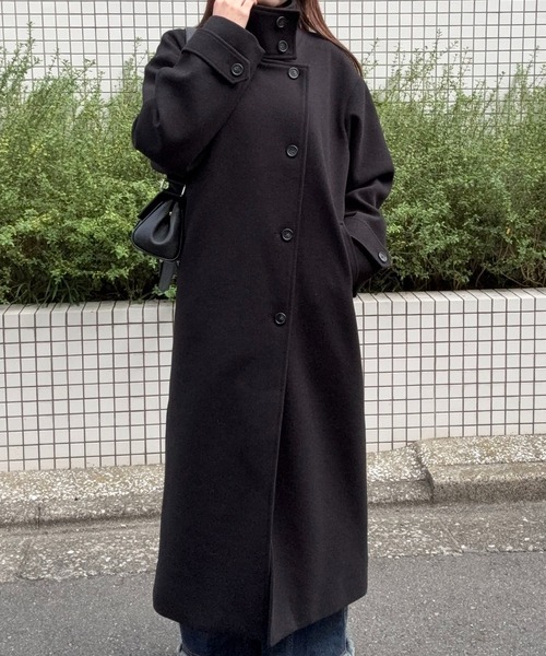 DRAW（ドロー）の「DRAW(ドロー) / ハイネックロングコート（ステン