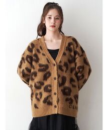 CALNAMUR | レオパードヘアリーカーディガン(ニット/セーター)