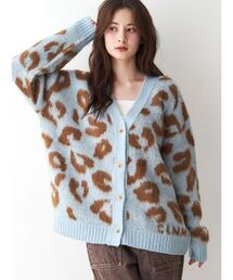 CALNAMUR | レオパードヘアリーカーディガン(ニット/セーター)