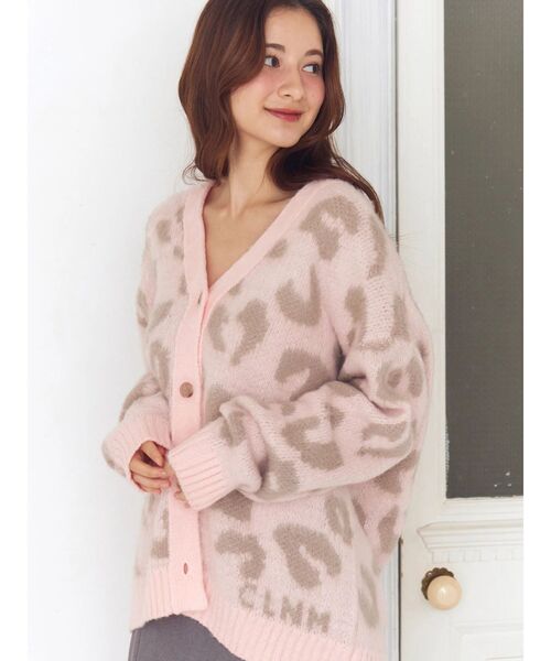 セール】レオパードヘアリーカーディガン（ニット/セーター