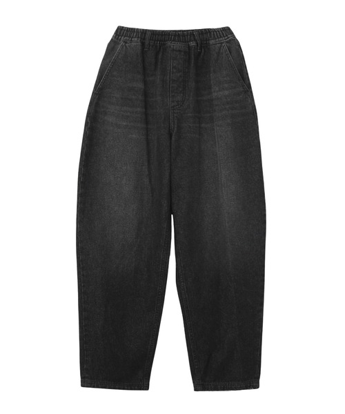 X-girl（エックスガール）の「BARREL FIT EASY DENIM PANTS（デニムパンツ・レディース・ブラック/インディゴブルー・S/M）」の16枚目の写真