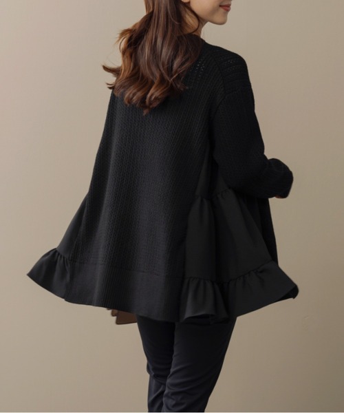 SONO/ソーノ】サイドティアードチュニックニットプルオーバー（ニット