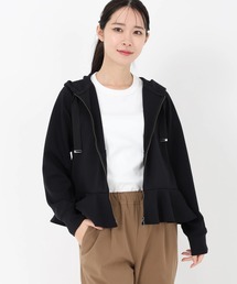 STRAWBERRY-FIELDS | アクアスーティングジャージ_ペプラムヘムパーカー(パーカー)