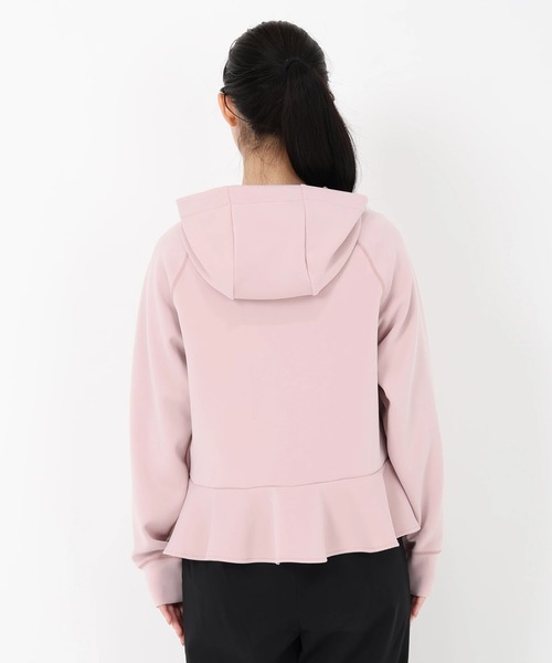STRAWBERRY-FIELDS（ストロベリーフィールズ）の「アクアスーティングジャージ_ペプラムヘムパーカー（パーカー・レディース・ブラック/ピンク/ベージュ・2）」の6枚目の写真
