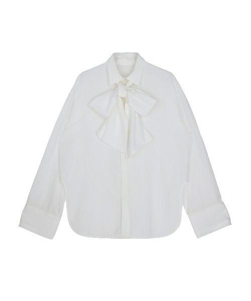 UND UNEVENNESS TIE BLOUSE（シャツ/ブラウス）｜Ameri（アメリ）の