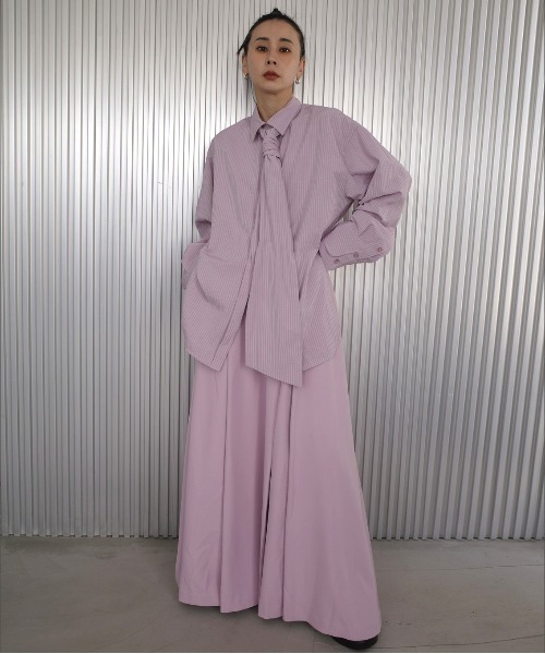 Ameri（アメリ）の「UND UNEVENNESS TIE BLOUSE（シャツ/ブラウス