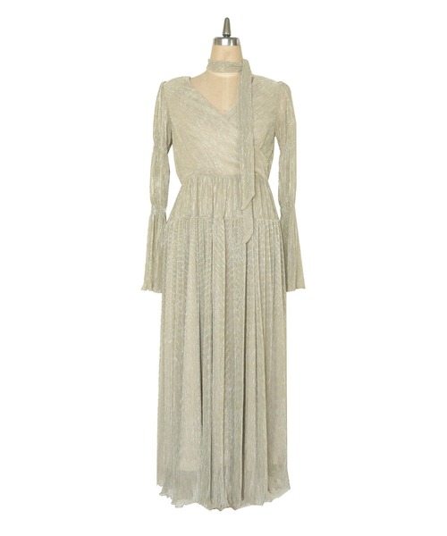 My shawty(マイシャウティー)の「lame pleats dress(ドレス・レディース・ブラック/スモークピンク/シャンパン・SMALL/MEDIUM)」の21枚目の写真