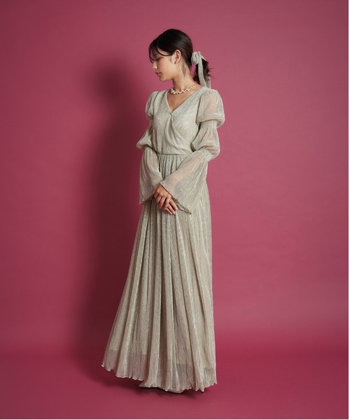 lame pleats dress（ドレス）｜My shawty（マイシャウティー）の