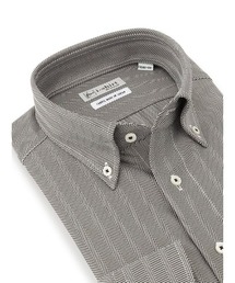 Perfect Suit FActory | 【完全ノーアイロン】長袖アイシャツ　ヘリンボン柄　ボタンダウン　ベージュ/ブラウン/ネイビー(ビジネスシャツ)