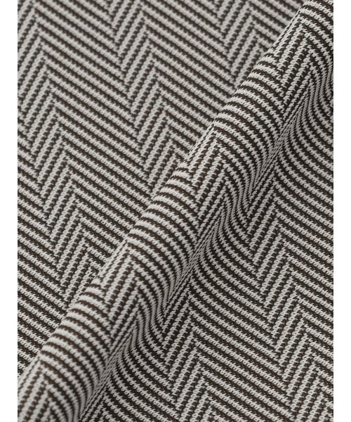 Perfect Suit FActory（パーフェクトスーツファクトリー）の「【完全ノーアイロン】長袖アイシャツ　ヘリンボン柄　ボタンダウン　ベージュ/ブラウン/ネイビー（ビジネスシャツ・メンズ・ベージュ/ネイビー/ブラウン・首回り45cm-裄丈86cm/首回り37cm-裄丈80cm/首回り39cm-裄丈82cm/首回り41cm-裄丈84cm/首回り43cm-裄丈86cm）」の6枚目の写真