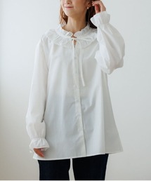 akiki flower blouse/shiroフラワーブラウス ホワイトＦ akiki flower blouse/shiroフラワーブラウス ホワイトF - メルカリ