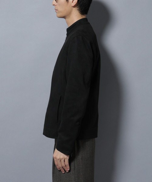 NANO universe(ナノユニバース)の「フェイクスエードシングルライダース(ライダースジャケット・メンズ・ブラウン/ブラック・L/M)」の17枚目の写真