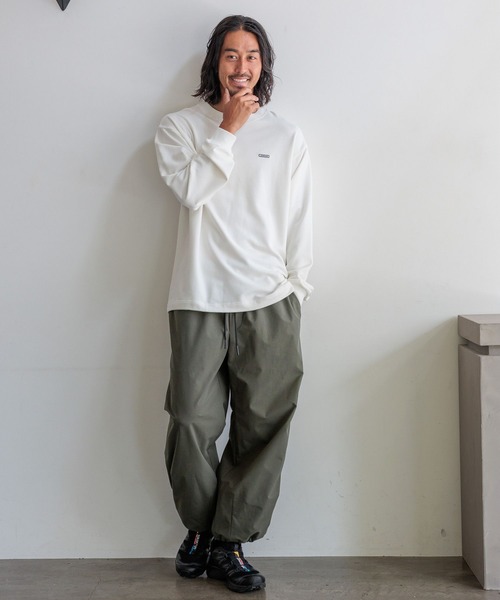 HEREIAM(ヘレイアム)の「【HEREIAM MEN】Frontier ロングスリーブプルオーバー(Tシャツ/カットソー・メンズ・ブラック/オフホワイト/グレー・MEDIUM/LARGE)」の4枚目の写真