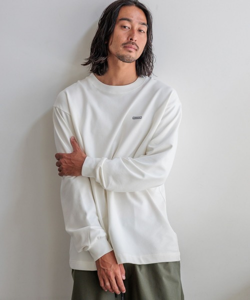 HEREIAM(ヘレイアム)の「【HEREIAM MEN】Frontier ロングスリーブプルオーバー(Tシャツ/カットソー・メンズ・ブラック/オフホワイト/グレー・MEDIUM/LARGE)」の8枚目の写真