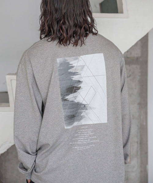 HEREIAM(ヘレイアム)の「【HEREIAM MEN】Frontier ロングスリーブプルオーバー(Tシャツ/カットソー・メンズ・ブラック/オフホワイト/グレー・MEDIUM/LARGE)」の13枚目の写真