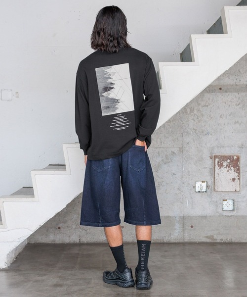 HEREIAM(ヘレイアム)の「【HEREIAM MEN】Frontier ロングスリーブプルオーバー(Tシャツ/カットソー・メンズ・ブラック/オフホワイト/グレー・MEDIUM/LARGE)」の14枚目の写真