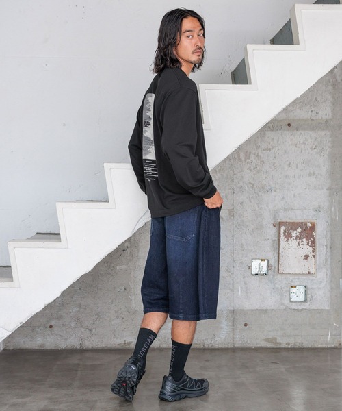 HEREIAM(ヘレイアム)の「【HEREIAM MEN】Frontier ロングスリーブプルオーバー(Tシャツ/カットソー・メンズ・ブラック/オフホワイト/グレー・MEDIUM/LARGE)」の15枚目の写真