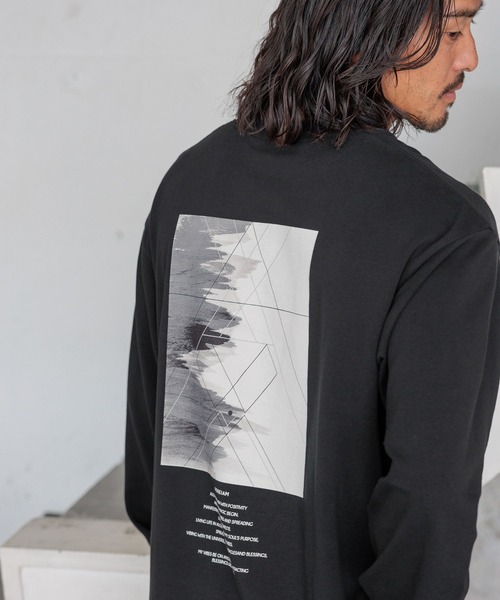 HEREIAM(ヘレイアム)の「【HEREIAM MEN】Frontier ロングスリーブプルオーバー(Tシャツ/カットソー・メンズ・ブラック/オフホワイト/グレー・MEDIUM/LARGE)」の17枚目の写真