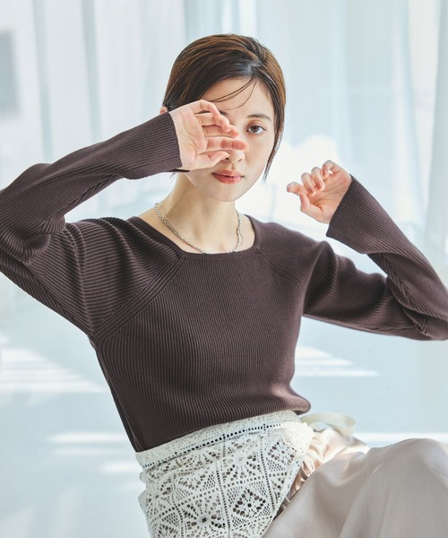 セール】12ゲージリブ2WAYプルオーバー / 575969（ニット/セーター