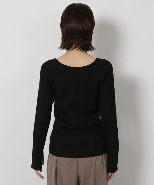 LAKOLE（ラコレ）の「12ゲージリブ2WAYプルオーバー / 575969（ニット/セーター・レディース・ブラウン/ブラック/アイボリー/ブルー/グレー・FREE）」の16枚目の写真