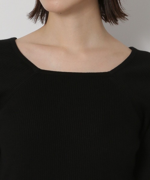 LAKOLE（ラコレ）の「12ゲージリブ2WAYプルオーバー / 575969（ニット/セーター・レディース・ブラウン/ブラック/アイボリー/ブルー/グレー・FREE）」の18枚目の写真