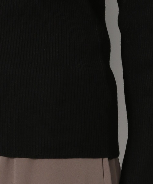 LAKOLE（ラコレ）の「12ゲージリブ2WAYプルオーバー / 575969（ニット/セーター・レディース・ブラウン/ブラック/アイボリー/ブルー/グレー・FREE）」の20枚目の写真