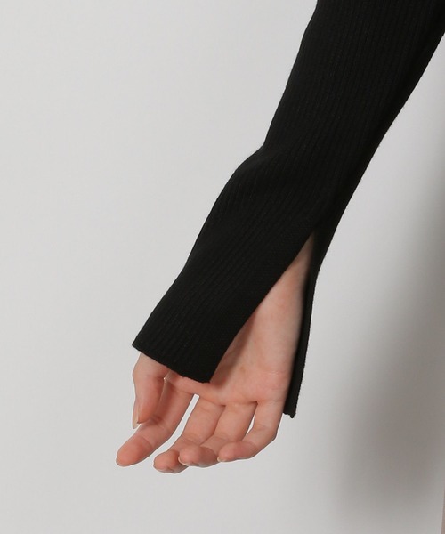 LAKOLE（ラコレ）の「12ゲージリブ2WAYプルオーバー / 575969（ニット/セーター・レディース・ブラウン/ブラック/アイボリー/ブルー/グレー・FREE）」の21枚目の写真