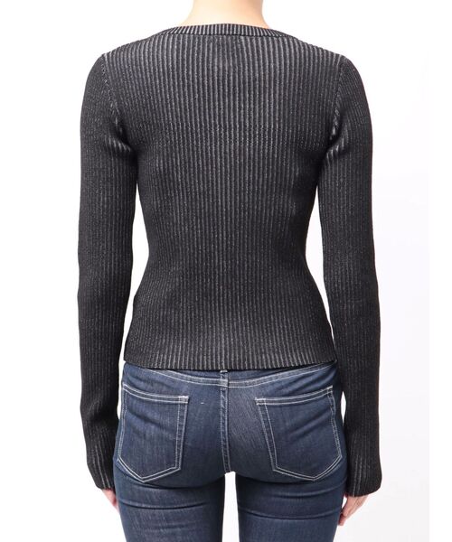 GYDA（ジェイダ）の「GGプレートオープンフロントニットトップス（ニット/セーター・レディース・ブラック/アイボリー/ブラウン・FREE）」の13枚目の写真