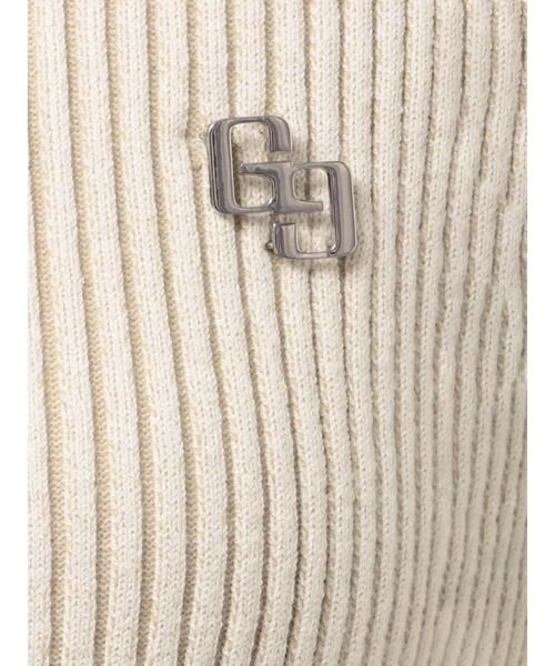 GYDA（ジェイダ）の「GGプレートオープンフロントニットトップス（ニット/セーター・レディース・ブラック/アイボリー/ブラウン・FREE）」の19枚目の写真