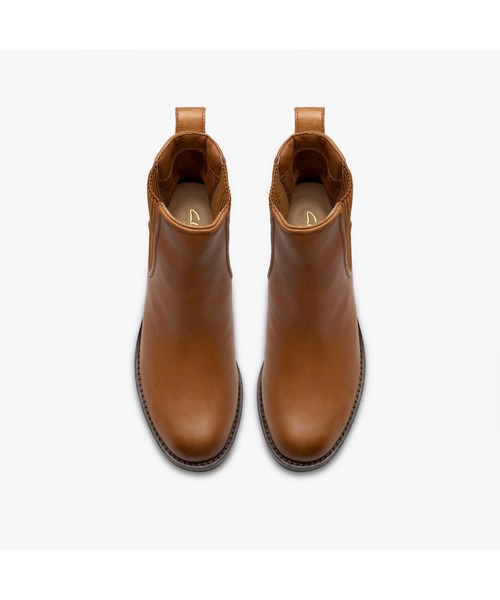 Clarks(クラークス)の「Chamberly Top / チャンベリートップ(タンレザー)(ブーツ・レディース・ブラウン・UK3/UK3.5/UK4/UK4.5/UK5/UK5.5/UK6)」の7枚目の写真